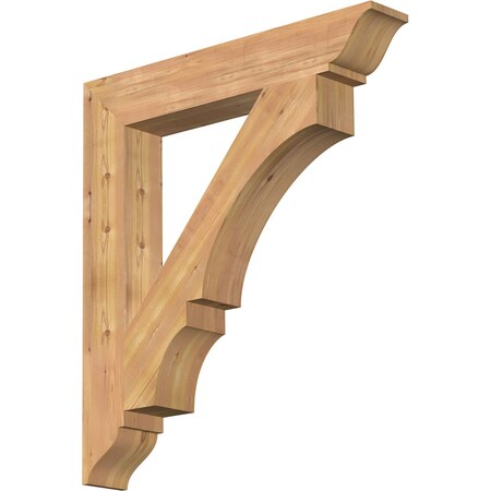 Ekena Millwork Balboa Traditional Smooth Bracket, Western Red Cedar, 5 1/2"W x 36"D x 40"H BKT06X36X40BOA01SWR